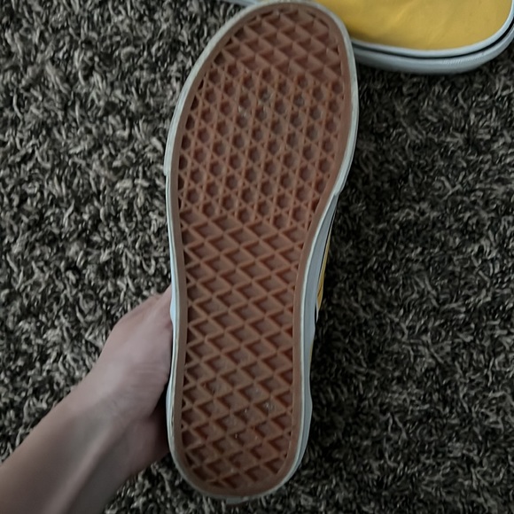 Yellow slip on low top vans. Womens size 8.5 - Picture 3 of 4